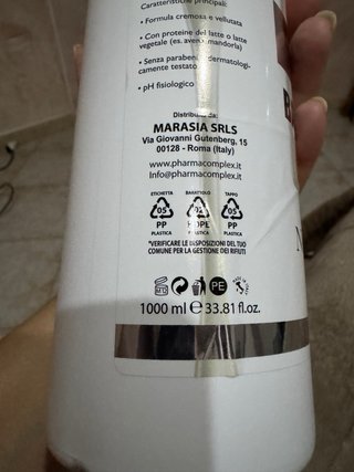 Pharma Complex Bagnoschiuma Bianco Latte 1000ml