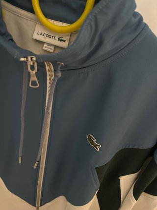 Sudadera Lacoste Azul y Blanca Talla XXL