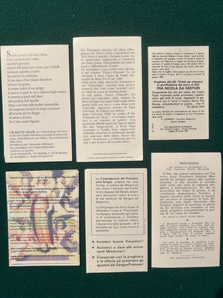 18 Santini di Sacerdoti e Frati
