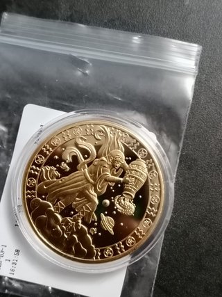 Moneda Acuario Zodiaco