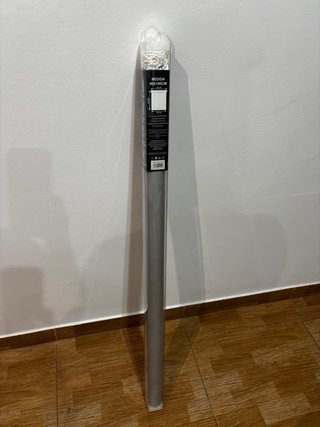 Estor opaco gris y transparente