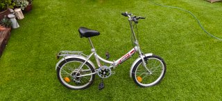 Bicicleta Paseo Plegable Urbana Plata