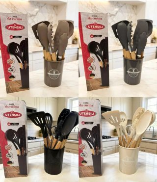 Set 12 Utensili Cucina Silicone