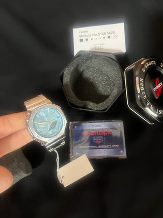 Casio G-Shock Metal Azul Claro