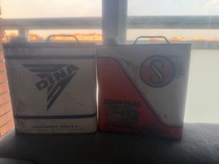 Latas de aceite antiguas Repsol, Cepsa, CS