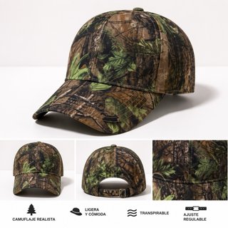 Gorra Camuflaje Caza Pesca Ajustable