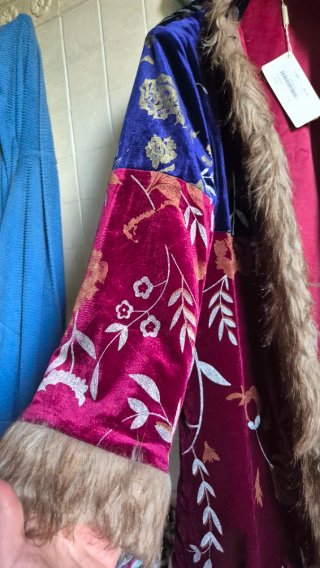 Cappotto lungo con pelliccia