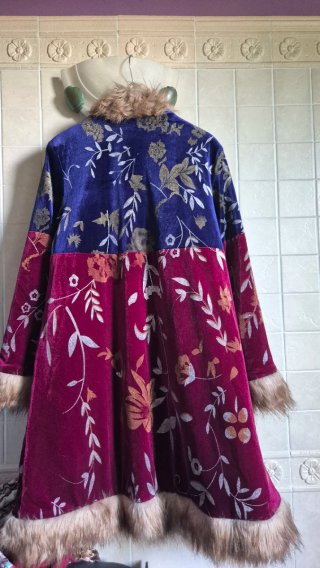 Cappotto lungo con pelliccia
