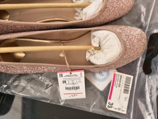 Bailarinas Stradivarius Talla 39 Glitter