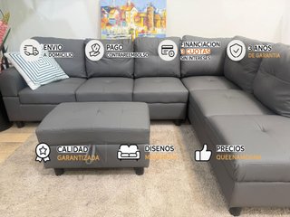 Nuevo sofa rinconera familiar con puff y arcon