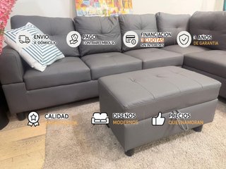 Nuevo sofa rinconera familiar con puff y arcon