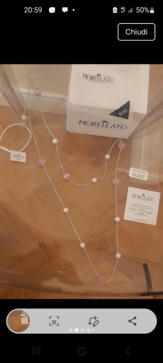 Collana Morellato Argento 925 Perle Coltivate