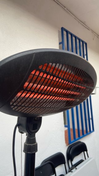 Calefactor exterior negro jardin