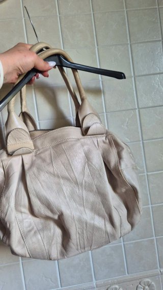 Borsone a mano beige