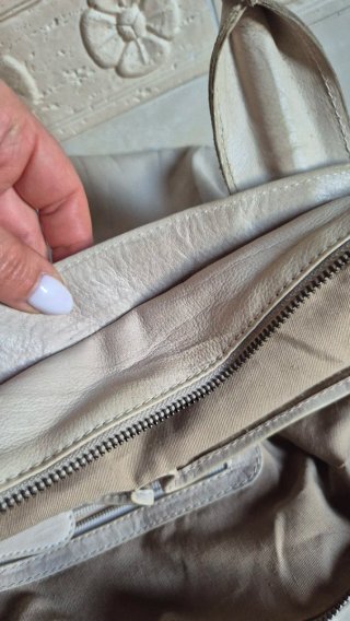 Borsone a mano beige