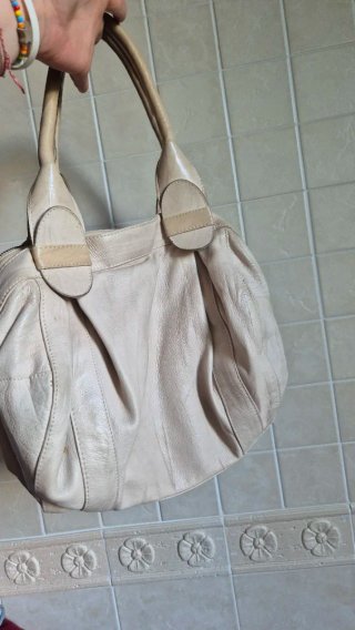 Borsone a mano beige