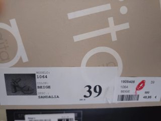 Sandalias tacón o tacones beige/rosa palo