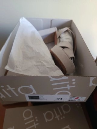 Sandalias tacón o tacones beige/rosa palo