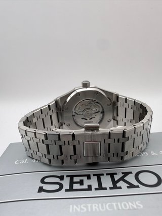 Seiko Mod Royal Oak Esfera Blanca