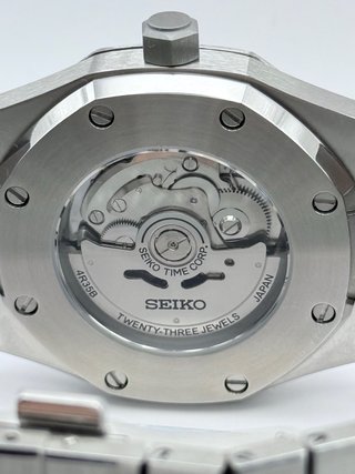 Seiko Mod Royal Oak Esfera Blanca