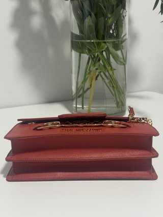 Bolso Love Moschino Rojo Dorado