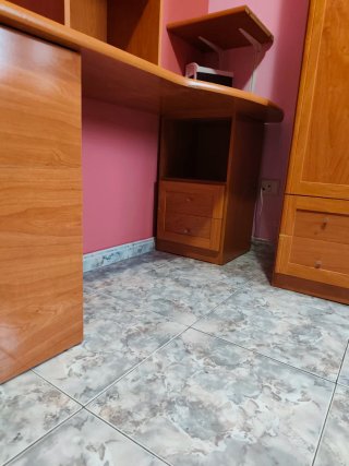 Estructura de cama individual con somier