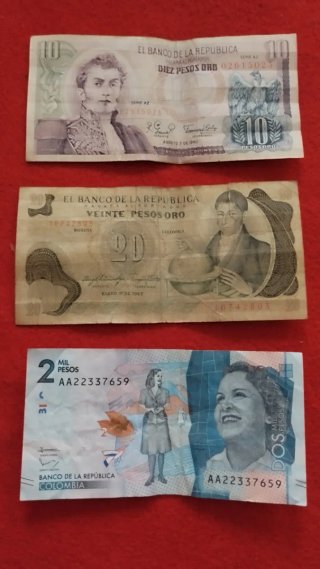 Billetes Pesos Colombianos
