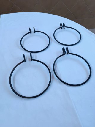 4 Colgadores Hierro Forjado para Macetas