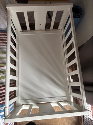 Minicuna cuna colecho madera blanca Allegra