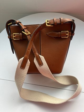 Bolso de hombro Zara marrón