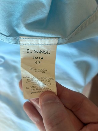 Camisa El Ganso Talla 42 Azul cielo