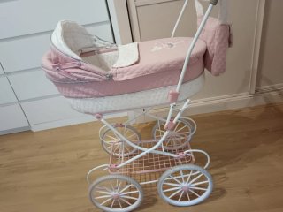 Carrito Muñecas Rosa Clásico Grande 90cm