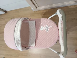 Carrito Muñecas Rosa Clásico Grande 90cm