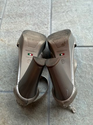 Sandalo Nero Giardini Oro Chiaro Made in Italy