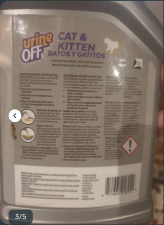 Urine Off Antiorines Gato 2x Spray + 5x Mini Spray