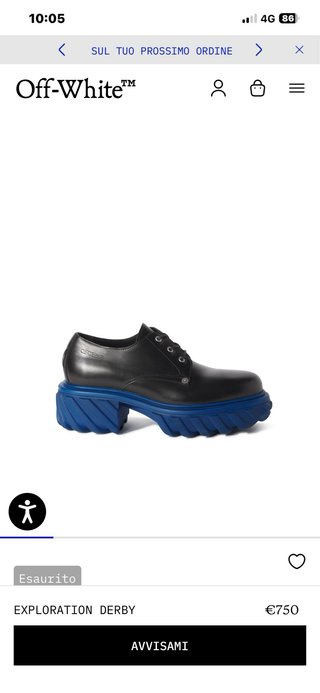 Scarpe Off-White Nere e Blu