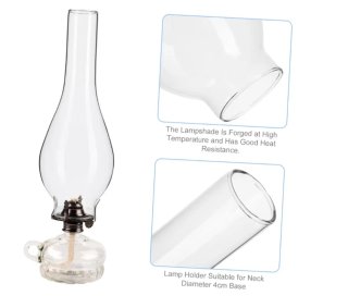 Pantalla de vidrio para lámpara de aceite