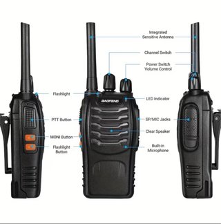 Par Walkie Talkie Baofeng PMR 446MHz