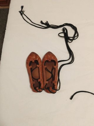 Abarcas de cuero talla 32