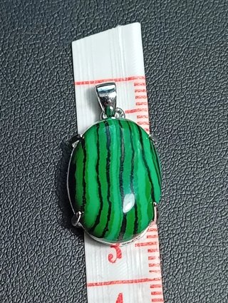 Colgante Plata de Ley con Piedra malaquita