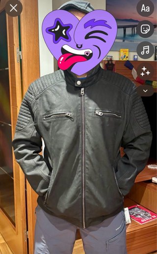 Chaqueta hombre Talla L Negra
