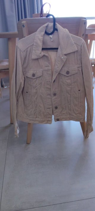 Chaqueta de pana beige