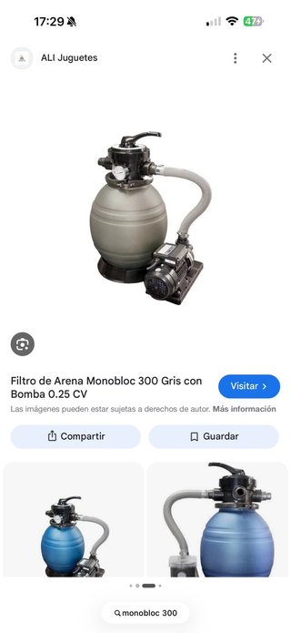 Pisicna desmontable con depuradora de crista