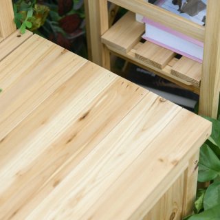Banco de Jardín Baúl Almacenaje Madera