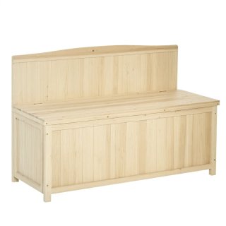 Banco de Jardín Baúl Almacenaje Madera