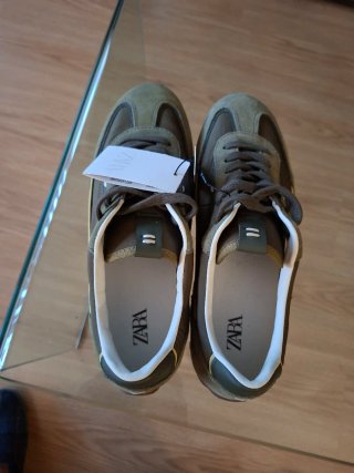 Zapatillas Zara Talla 41 Verde Oliva