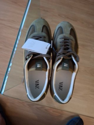 Zapatillas Zara Talla 41 Verde Oliva