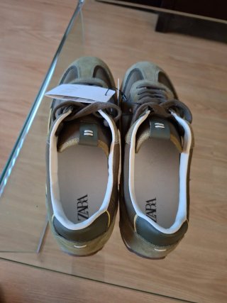 Zapatillas Zara Talla 41 Verde Oliva