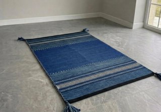 Tappeto Etnico Blu Indaco 180x120 cm