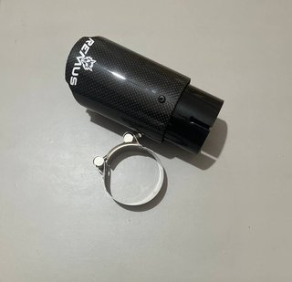 Ponteira Escape Carbono REMUS Preta